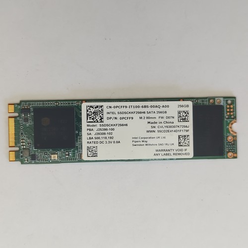 Intel 256gb sata ssd - 256gb, m.2