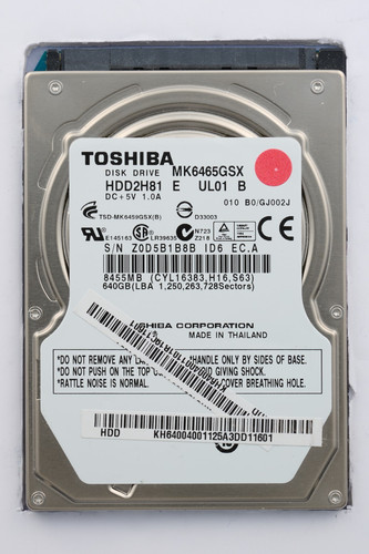 Toshiba mk6465gsk 640gb - toshiba, sata